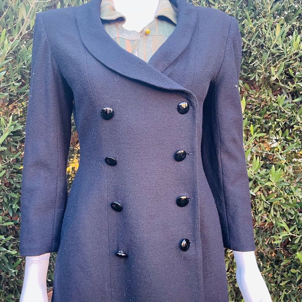 Mark Eisen Double Breasted Black Blazer